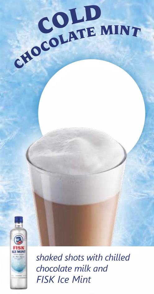 Cold chocolate mint (shaken shot)